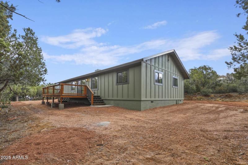 South and west side of home