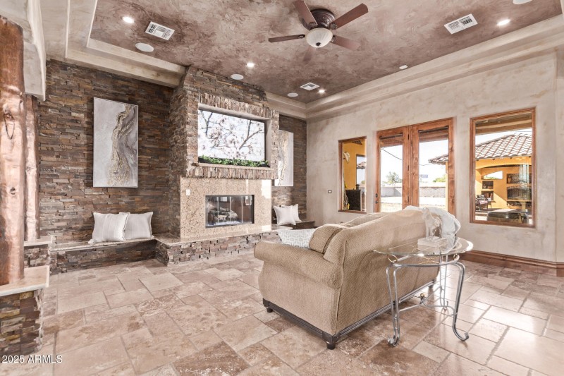 Inviting Fireplace