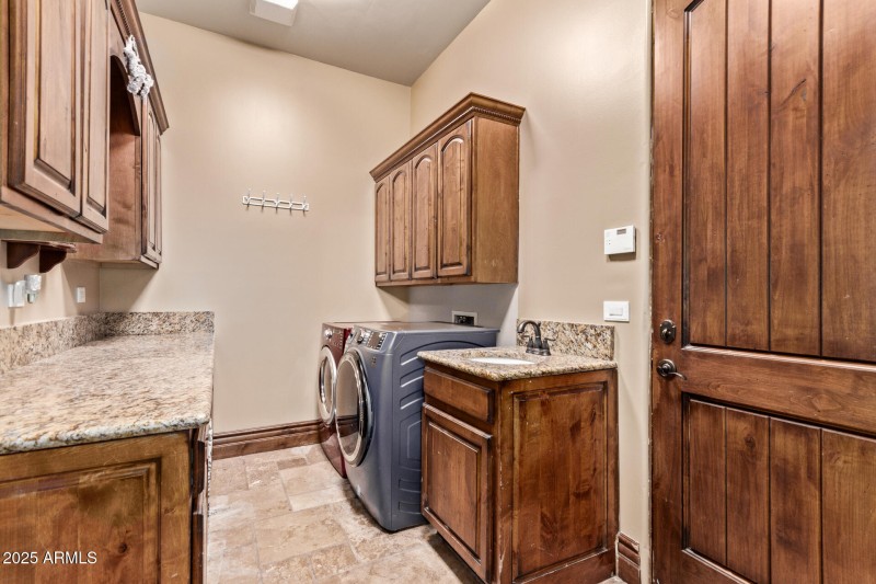 Indoor Laundry w/ Sink & Cabinetry