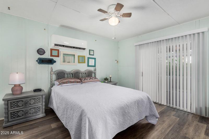 Guest Queen Bed Access to Covered Patio