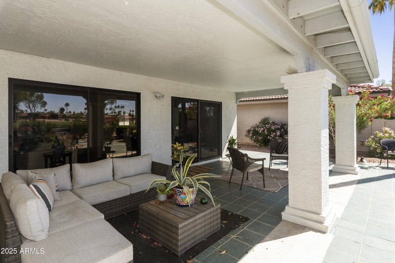 Covered patio