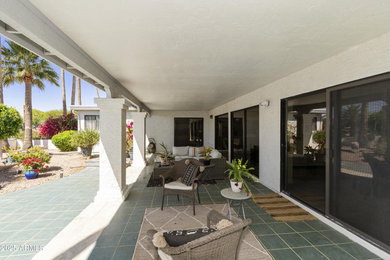 Covered patio