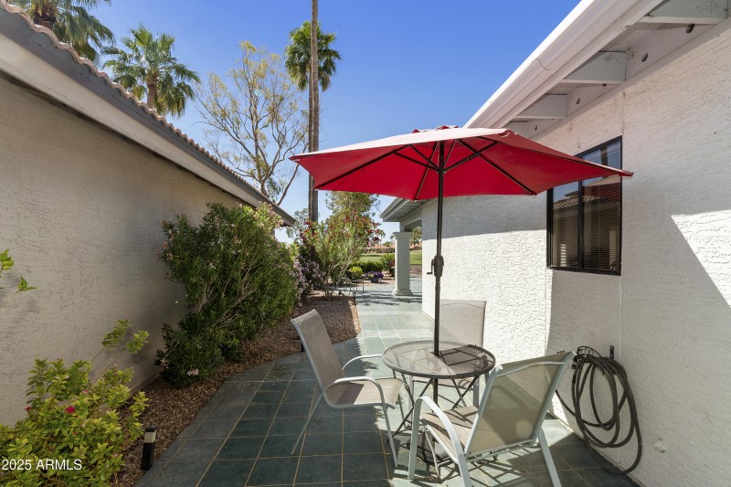 Side patio