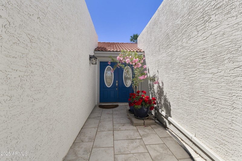 Walkway to entry