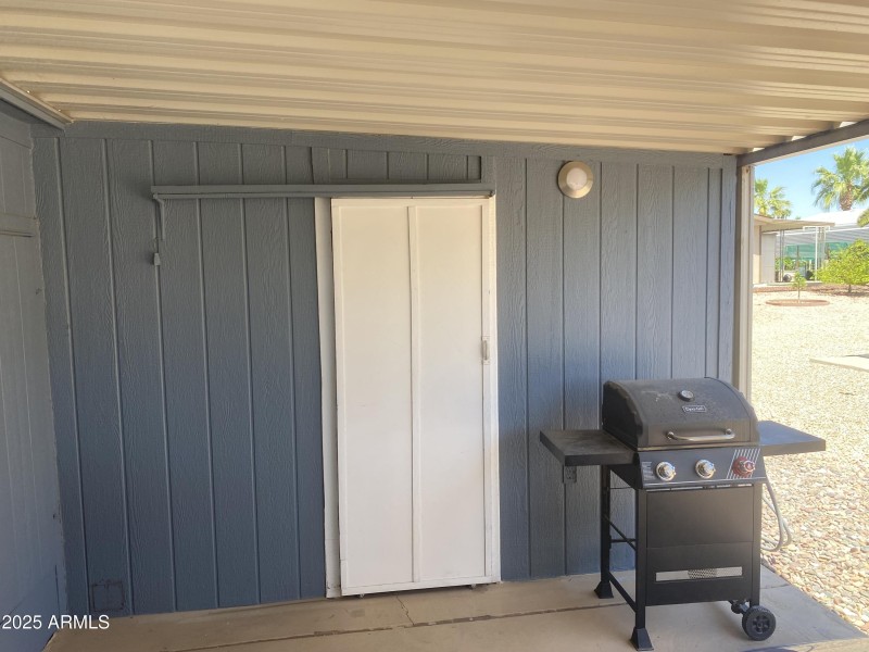 Storage shed #2 barndoor entry