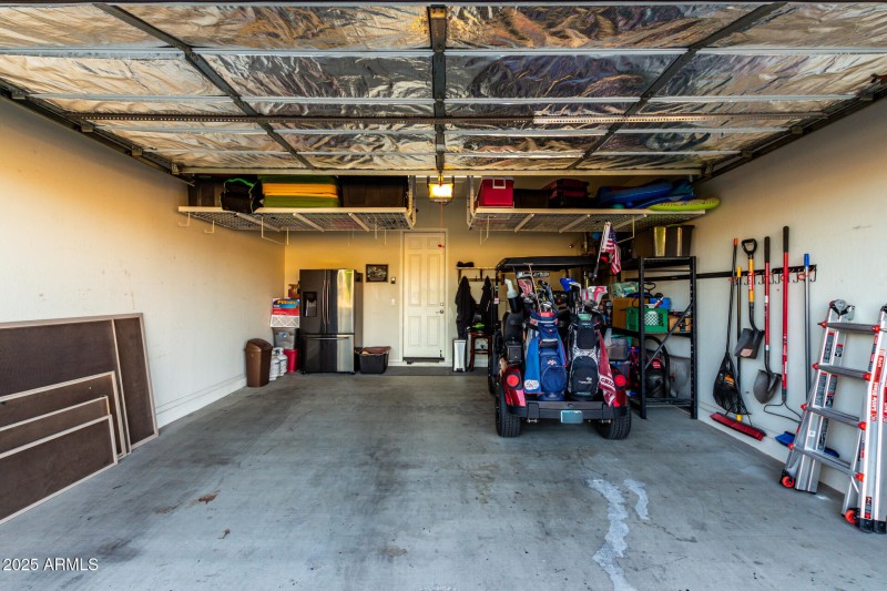 Garage with Storage Area