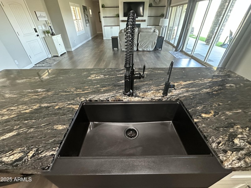 Upgraded sink in kitchen