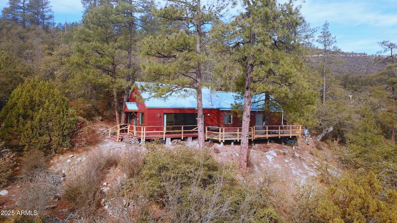 hillside cabin