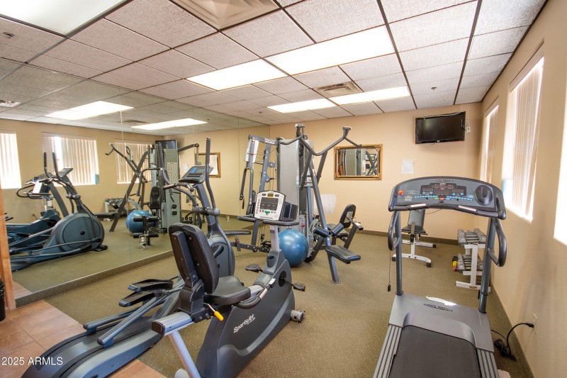 Gym in clubhouse