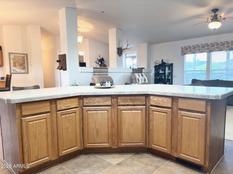 Cabinetry in island