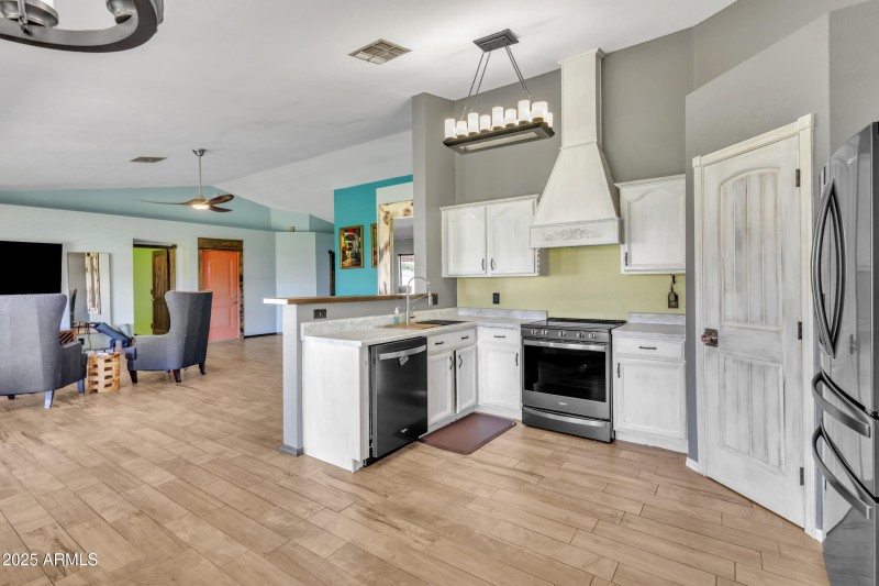 Kitchen Into Living Room