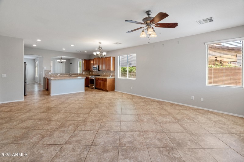 Great Room to Kitchen (20 x 16)