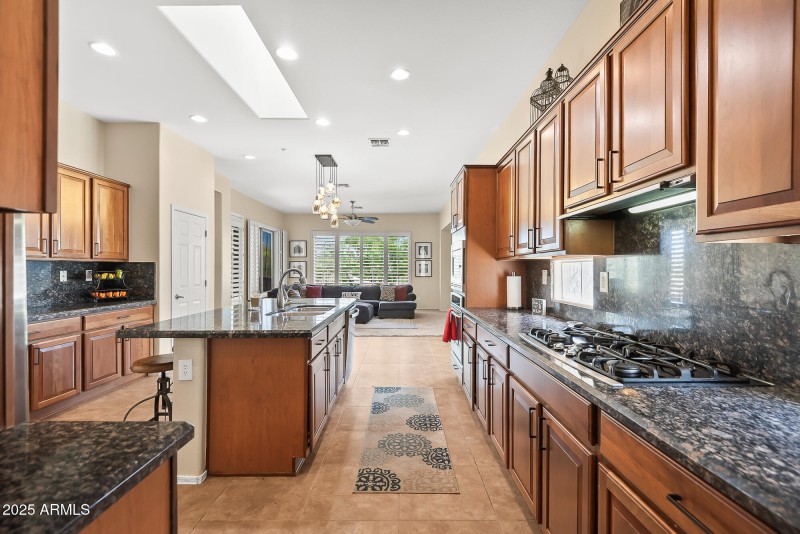 Skylight in kitchen