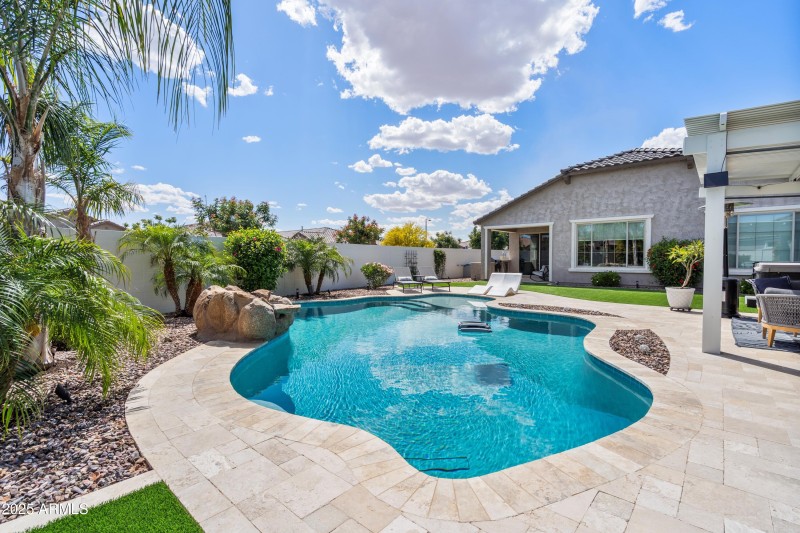 Sparkling private pool