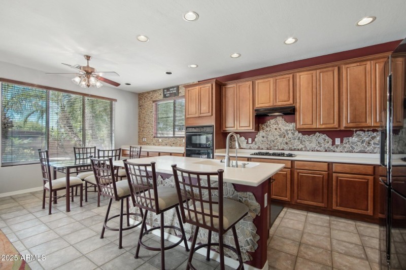 Kitchen w/ extended cabinets/countertop