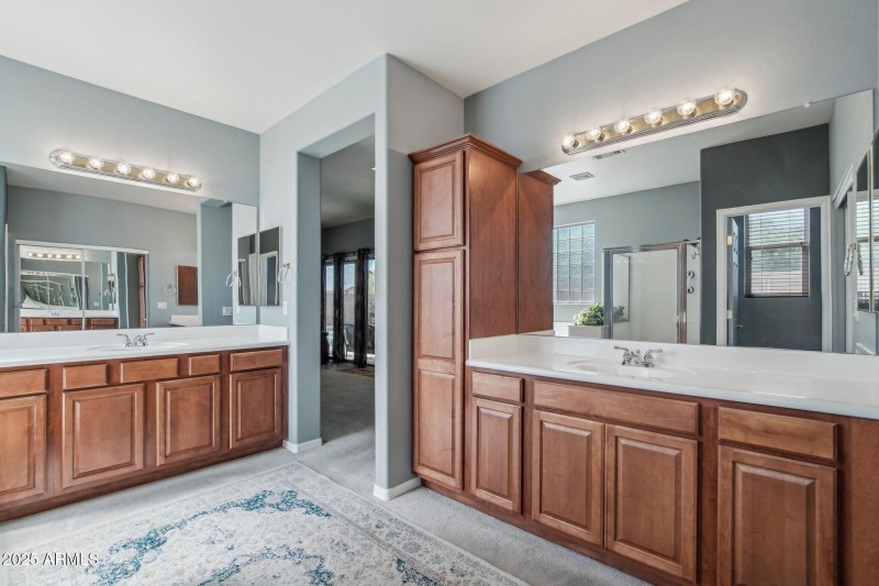 Huge owners suite bathroom