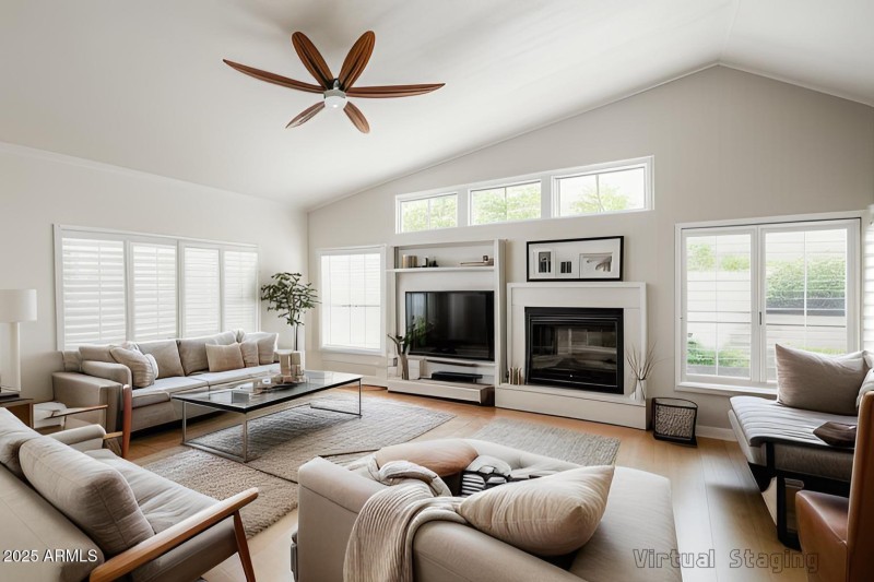 Family Room Virtual Staging