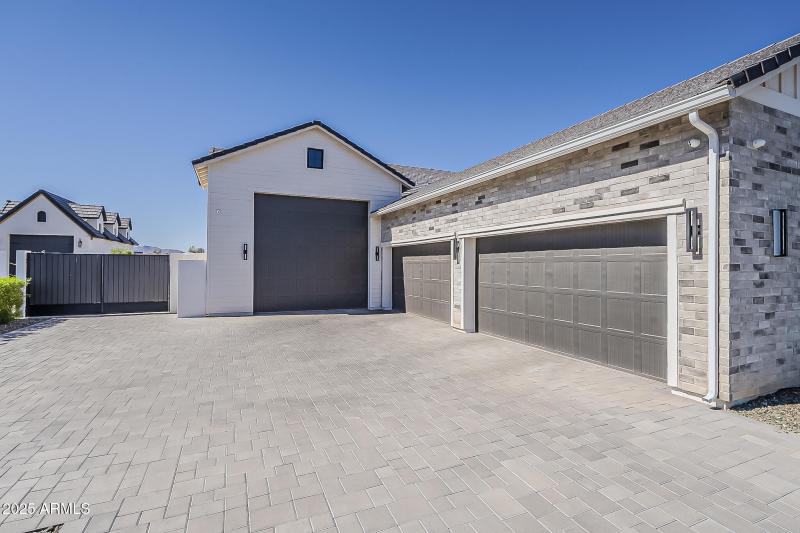 4 car garage and RV garage
