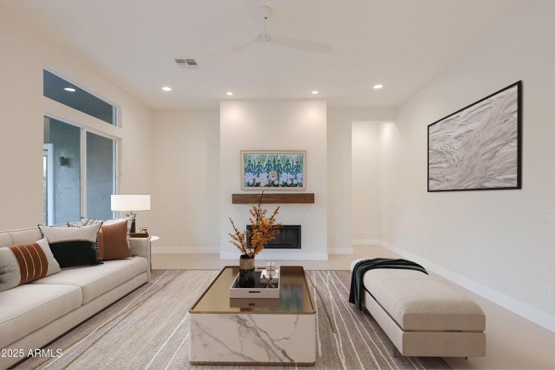 Living Room with fireplace