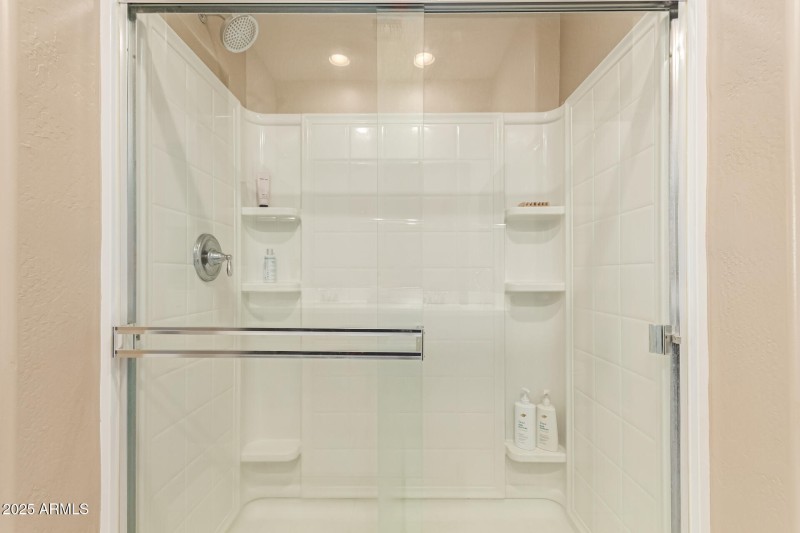 Large walk in shower