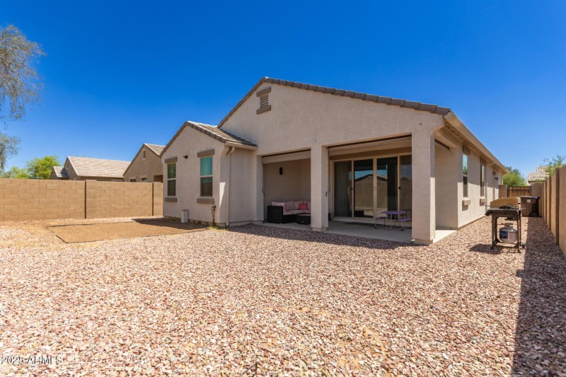 Large backyard
