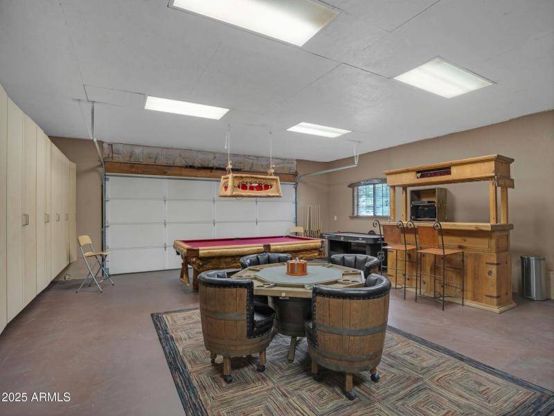 REc Room Set up in the Garage