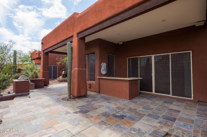 Covered Patio with BBQ and Bar