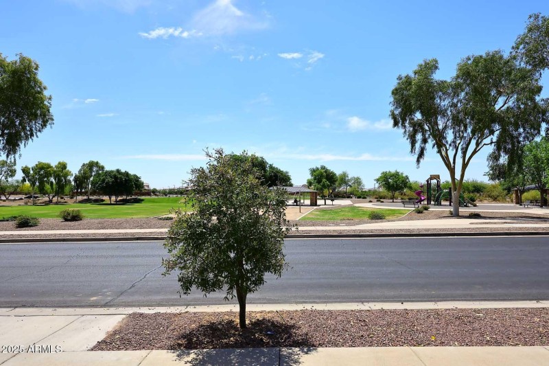 View of Community Park from Front Yard