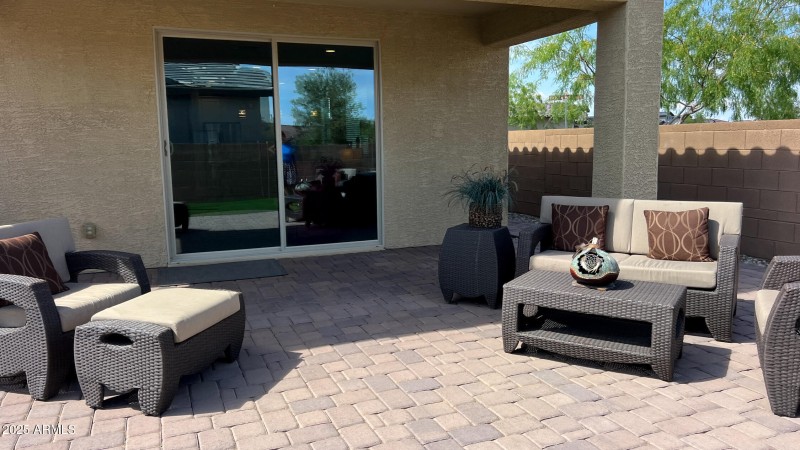 Back patio..