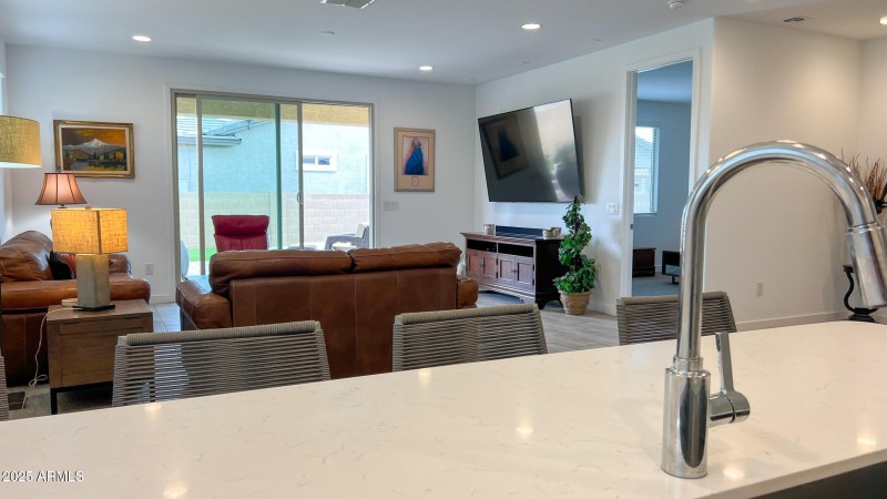 View from Kitchen to Living