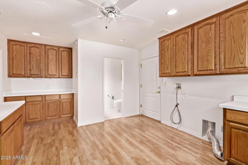 Laundry room with a lot of storage