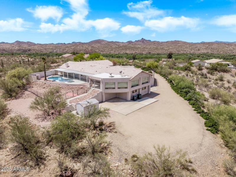 Backside of property