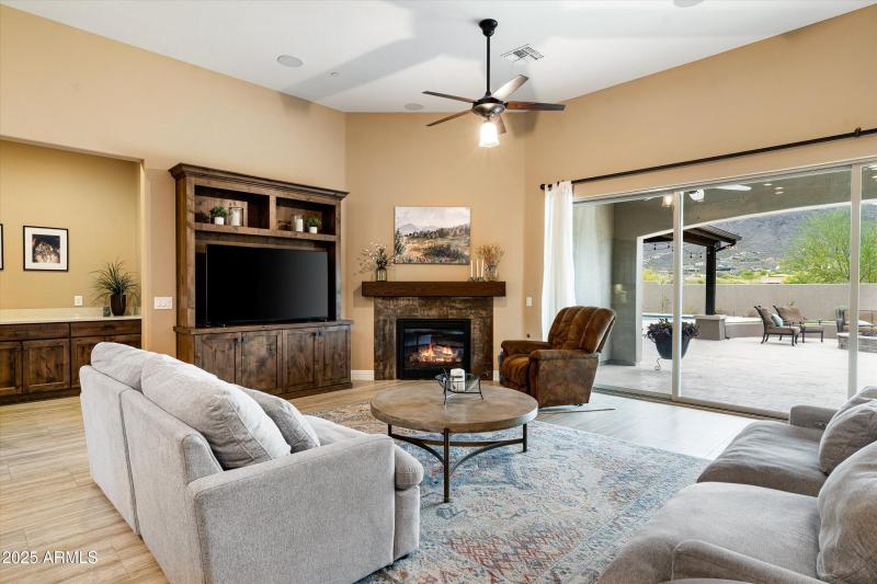 Gas Fireplace With Tile Surrounds
