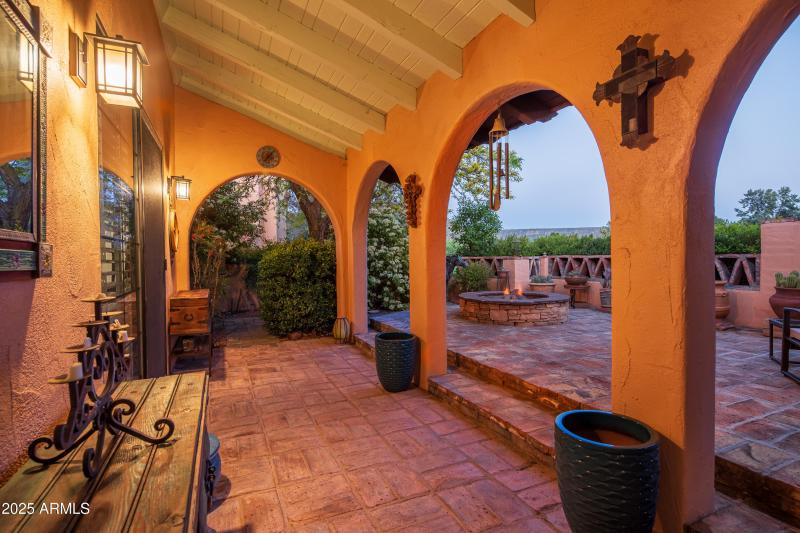 COVERED PATIO IN BACK YARD