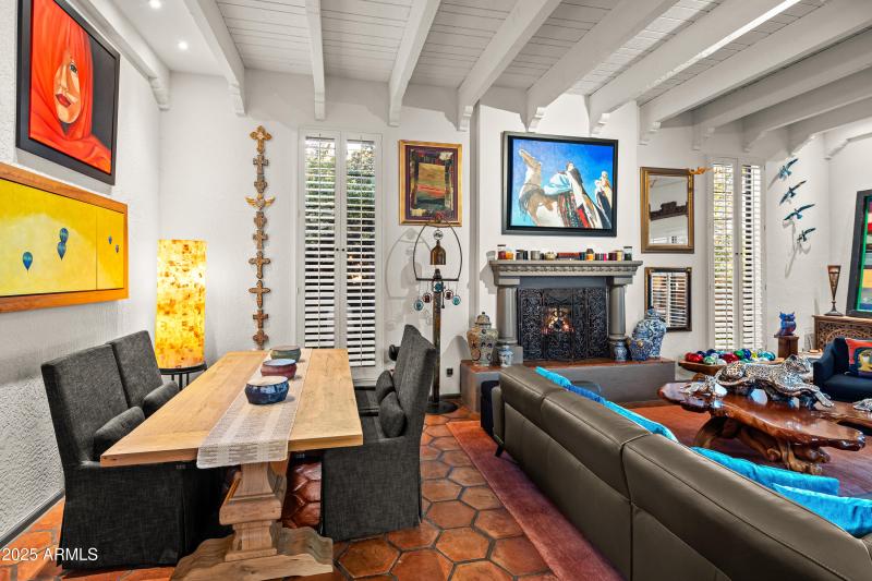 DINING AREA - RESTORATION HARDWARE TABLE