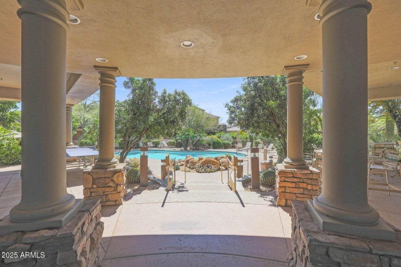 Pool entry