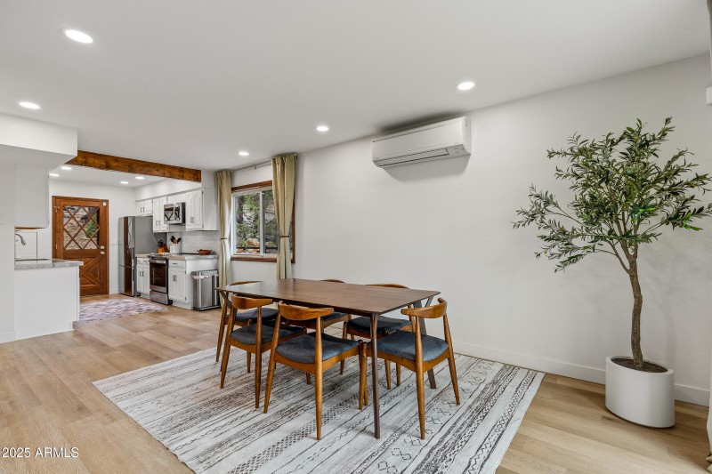 Separate dining area