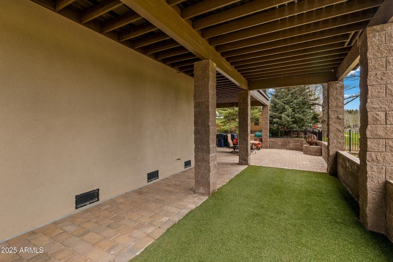 Covered Downstairs Area