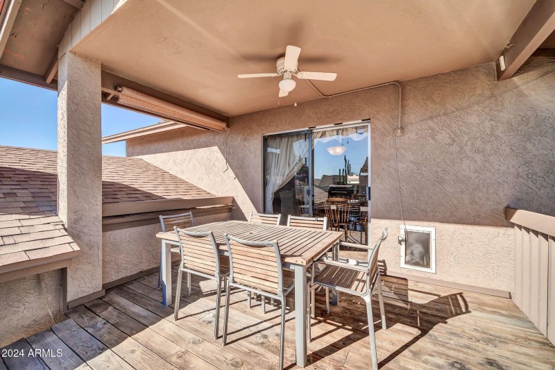 30 Covered Deck - Entrance at Dining Ro