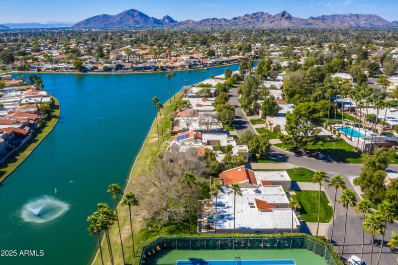 aerial of Lake Angela