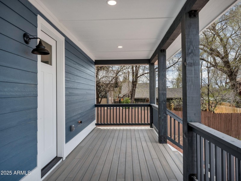 Large Covered Back Deck