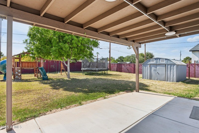 Covered patio