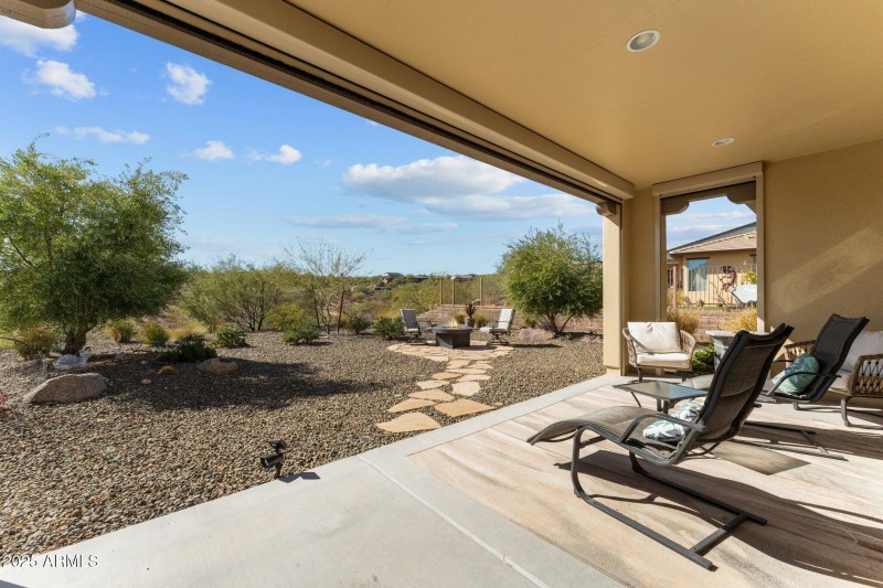 Large backyard