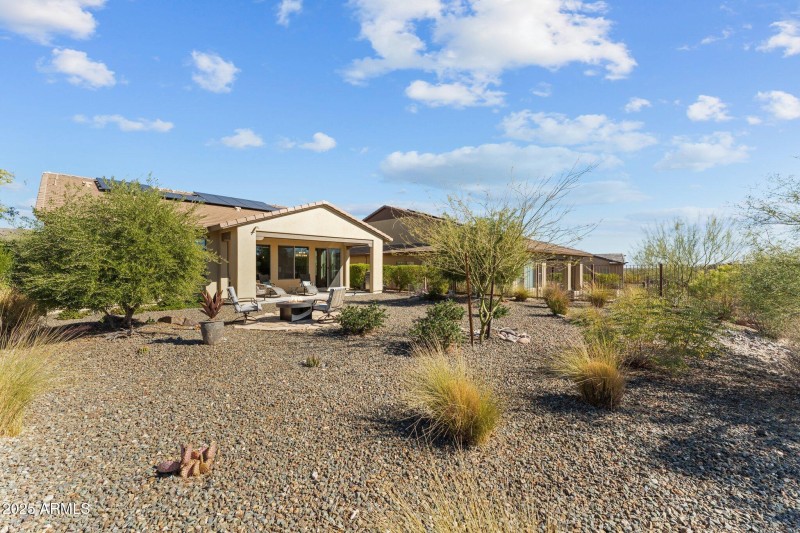 Large backyard