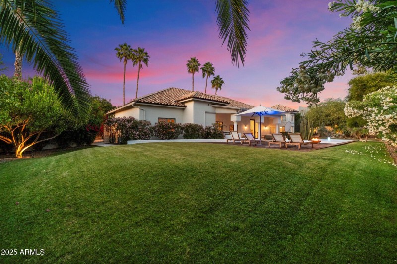 Large private yard
