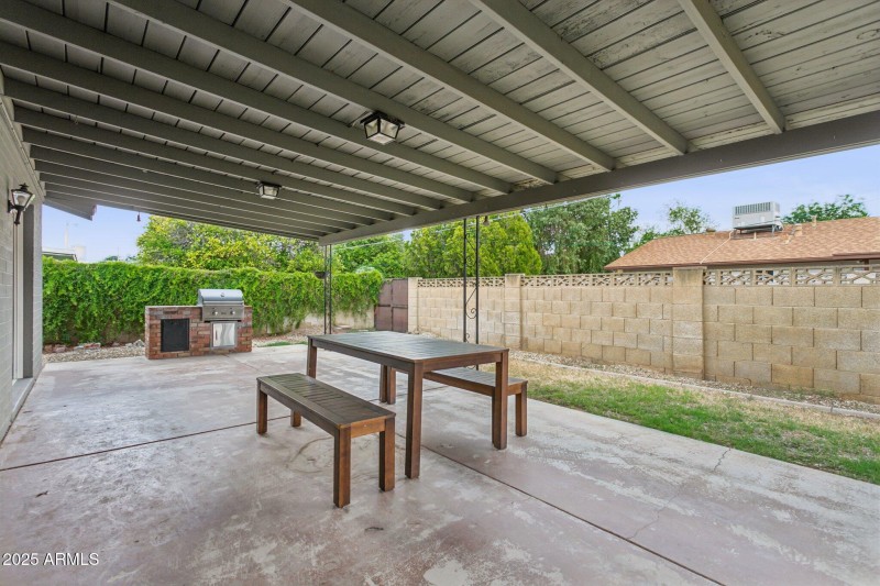 Patio with Built-In BBQ