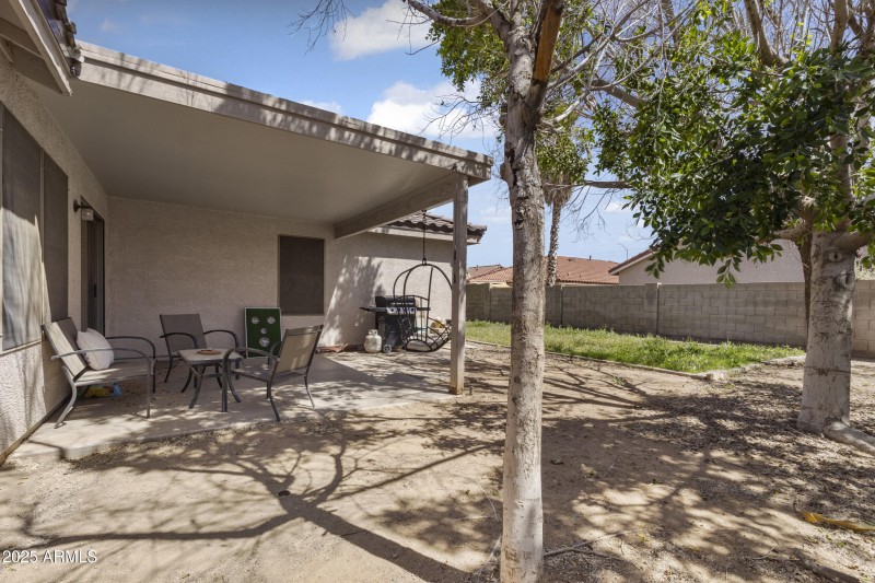 Back covered patio