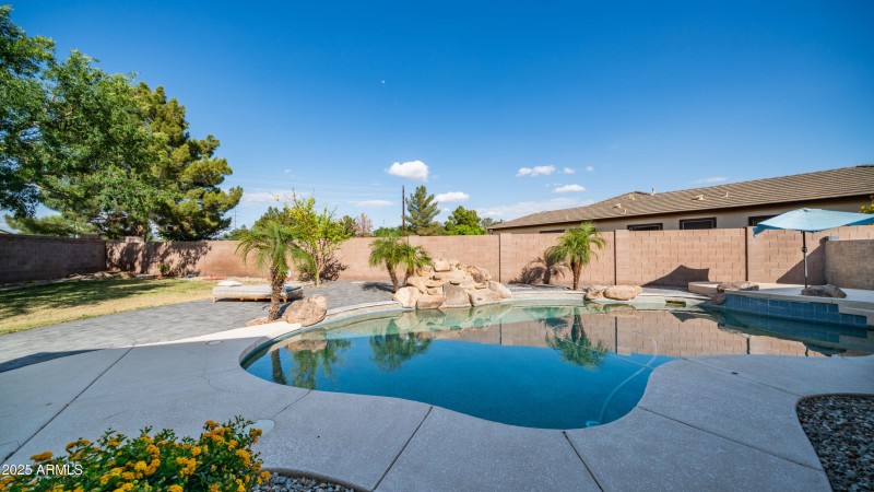 Relax in your sparkling pool