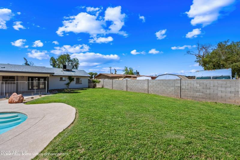 Fully-Fenced Backyard