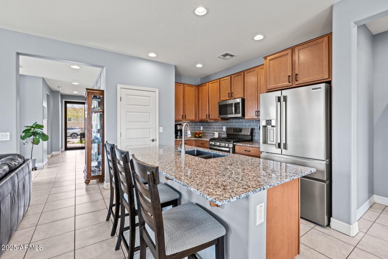 Kitchen towards Main Entry & Lounge